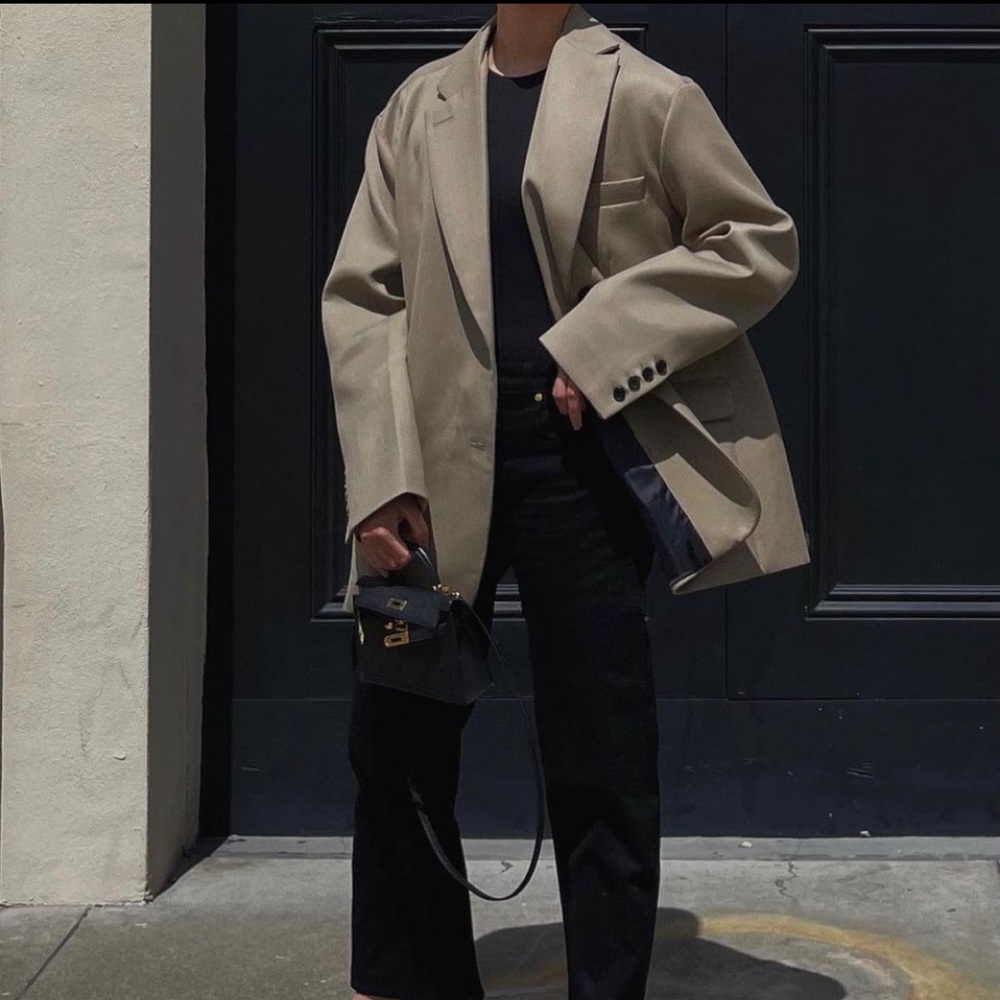 Frankie Oversized Boyfriend Blazer - Desert Taupe